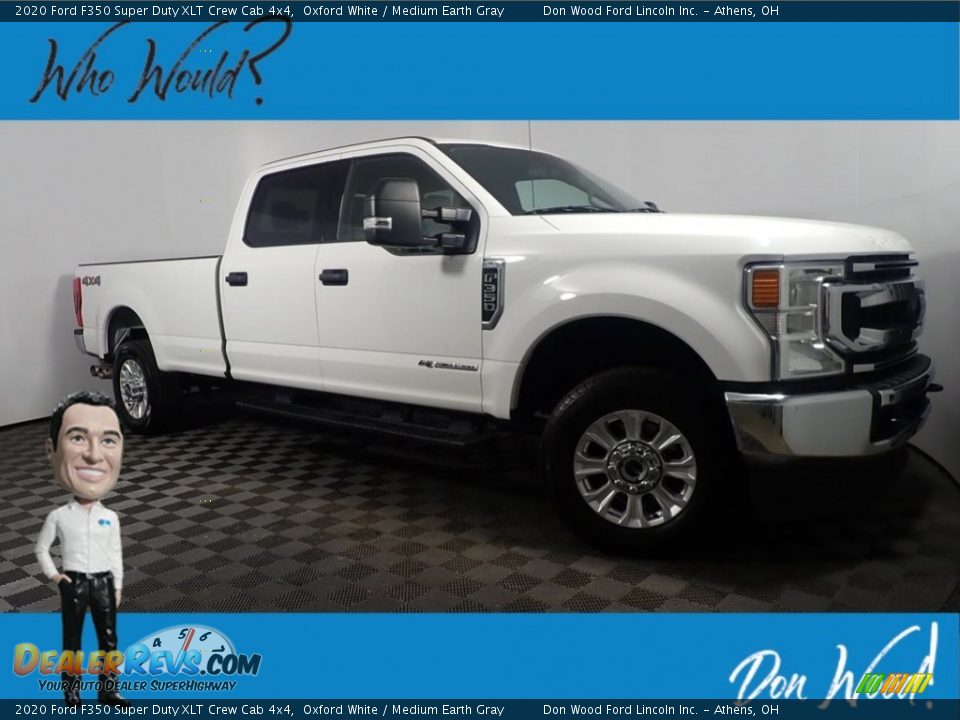2020 Ford F350 Super Duty XLT Crew Cab 4x4 Oxford White / Medium Earth Gray Photo #1