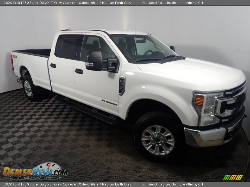 2020 Ford F350 Super Duty XLT Crew Cab 4x4 Oxford White / Medium Earth Gray Photo #3