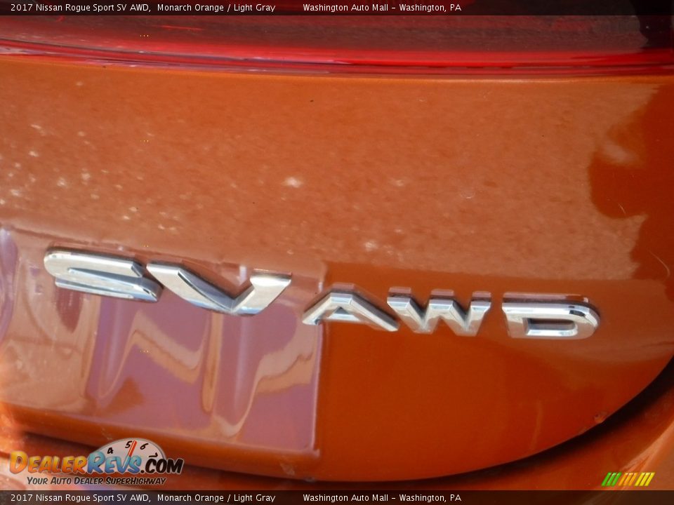 2017 Nissan Rogue Sport SV AWD Monarch Orange / Light Gray Photo #11