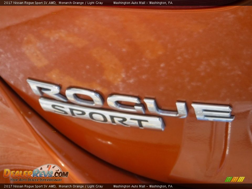 2017 Nissan Rogue Sport SV AWD Monarch Orange / Light Gray Photo #12