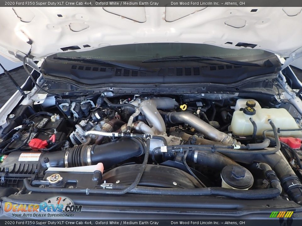 2020 Ford F350 Super Duty XLT Crew Cab 4x4 Oxford White / Medium Earth Gray Photo #7