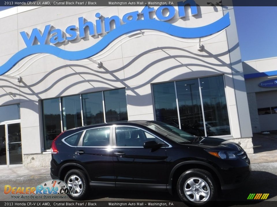 2013 Honda CR-V LX AWD Crystal Black Pearl / Black Photo #2