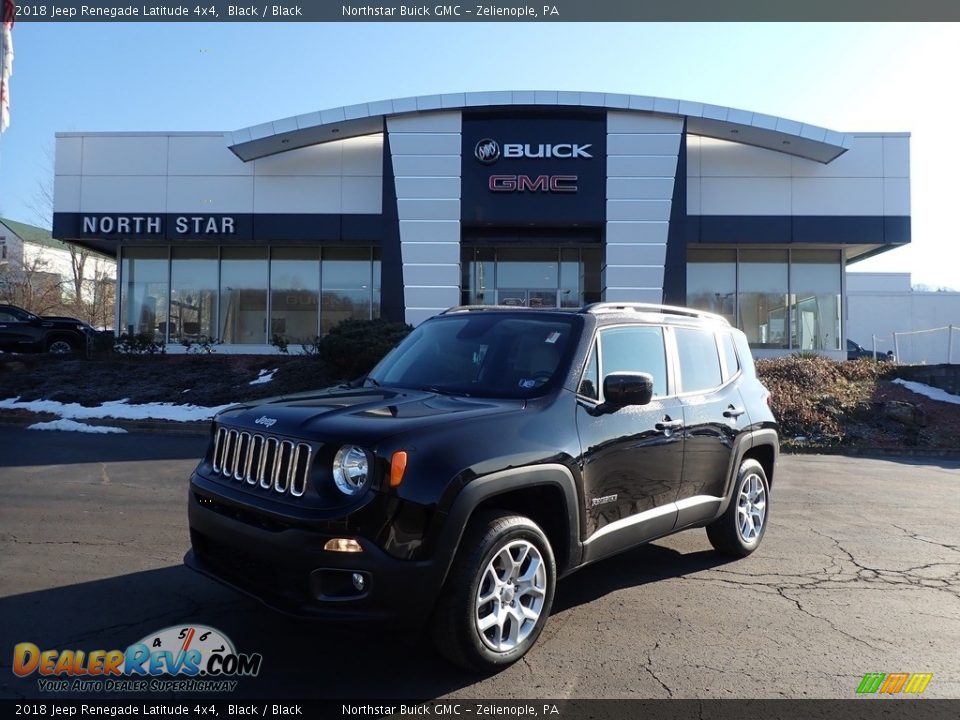 2018 Jeep Renegade Latitude 4x4 Black / Black Photo #1