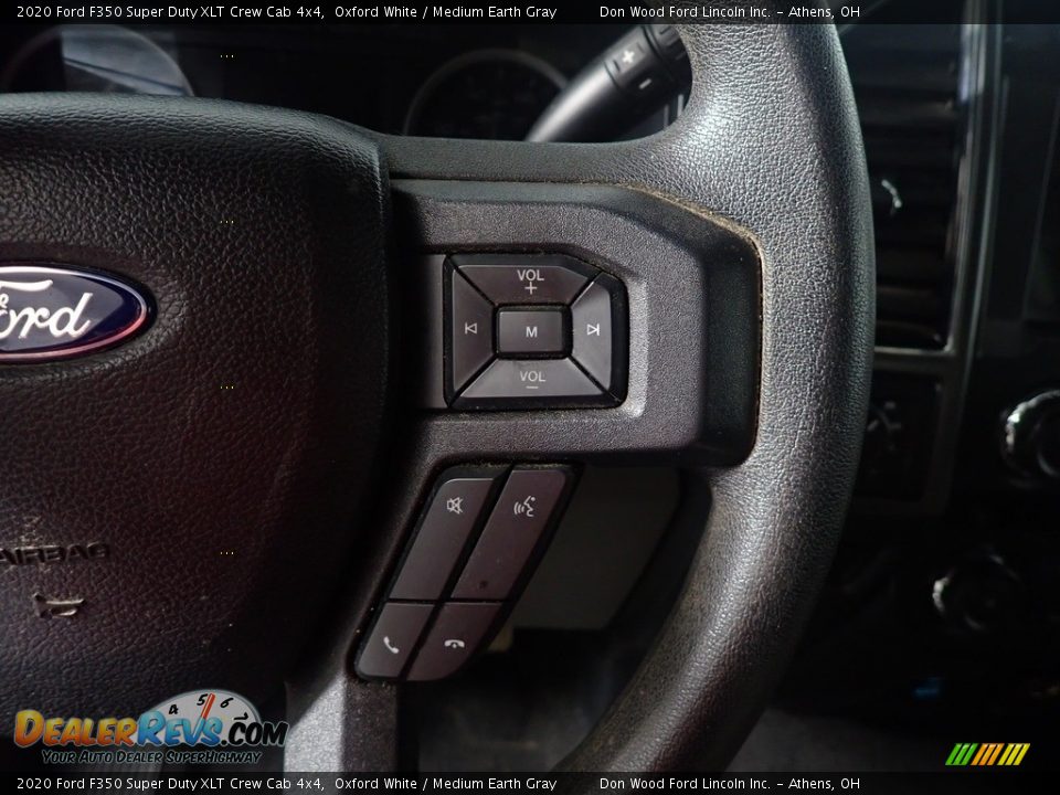 2020 Ford F350 Super Duty XLT Crew Cab 4x4 Oxford White / Medium Earth Gray Photo #27
