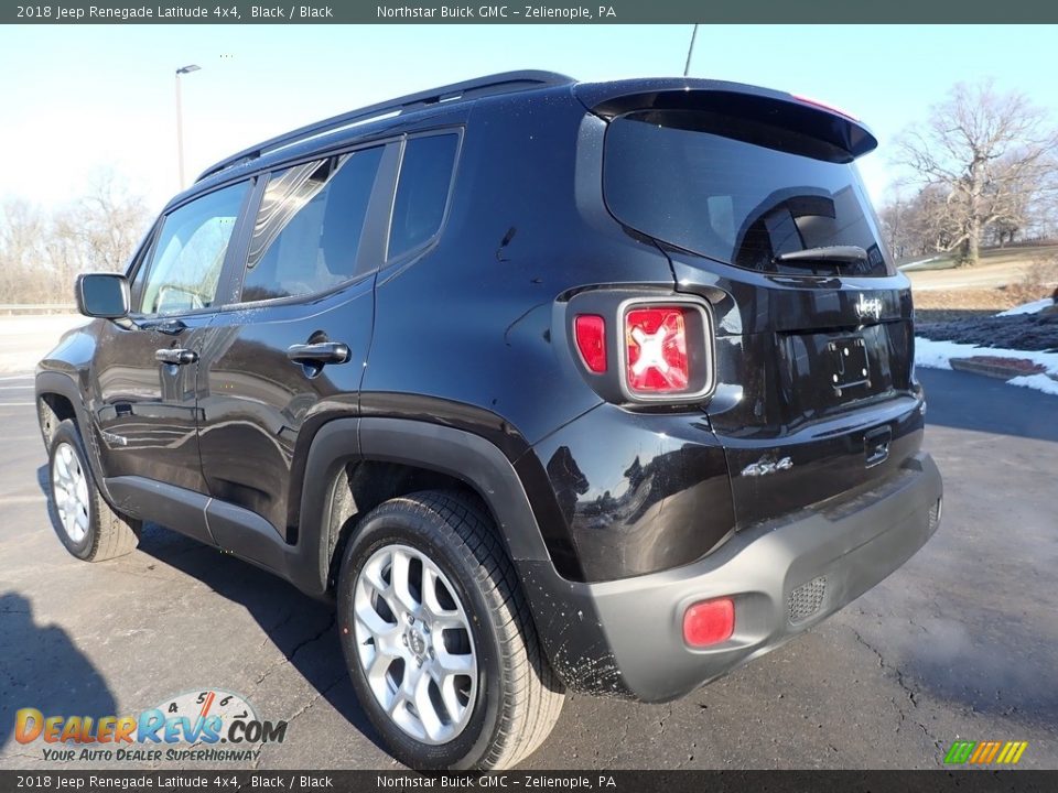 2018 Jeep Renegade Latitude 4x4 Black / Black Photo #12