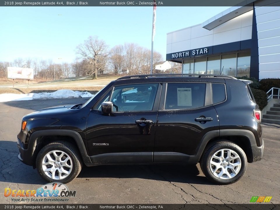 2018 Jeep Renegade Latitude 4x4 Black / Black Photo #13