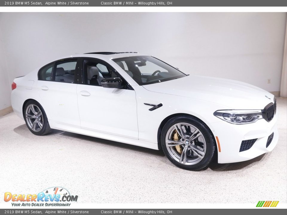 Alpine White 2019 BMW M5 Sedan Photo #1