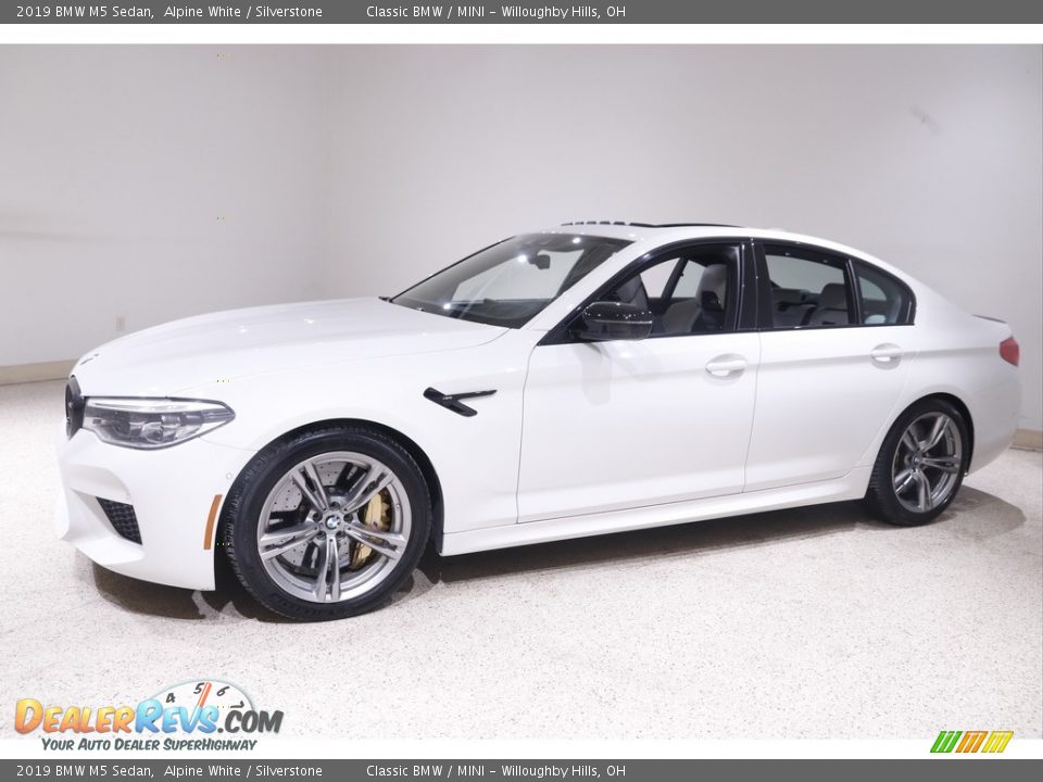 2019 BMW M5 Sedan Alpine White / Silverstone Photo #3