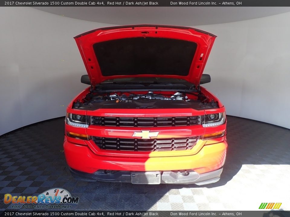 2017 Chevrolet Silverado 1500 Custom Double Cab 4x4 Red Hot / Dark Ash/Jet Black Photo #6