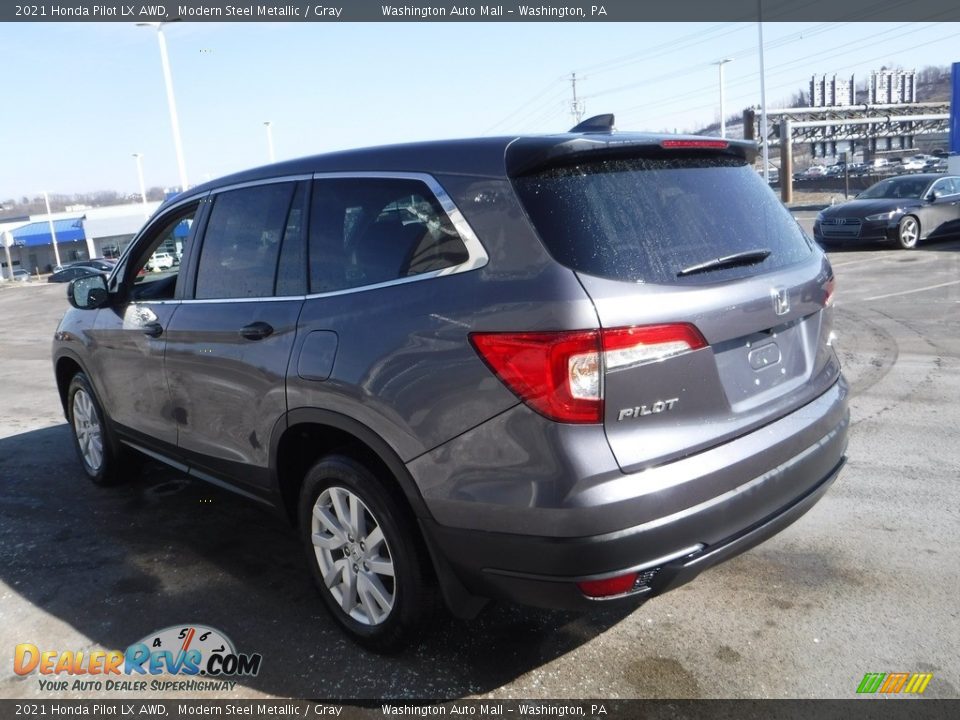 2021 Honda Pilot Lx Awd Modern Steel Metallic Gray Photo 7