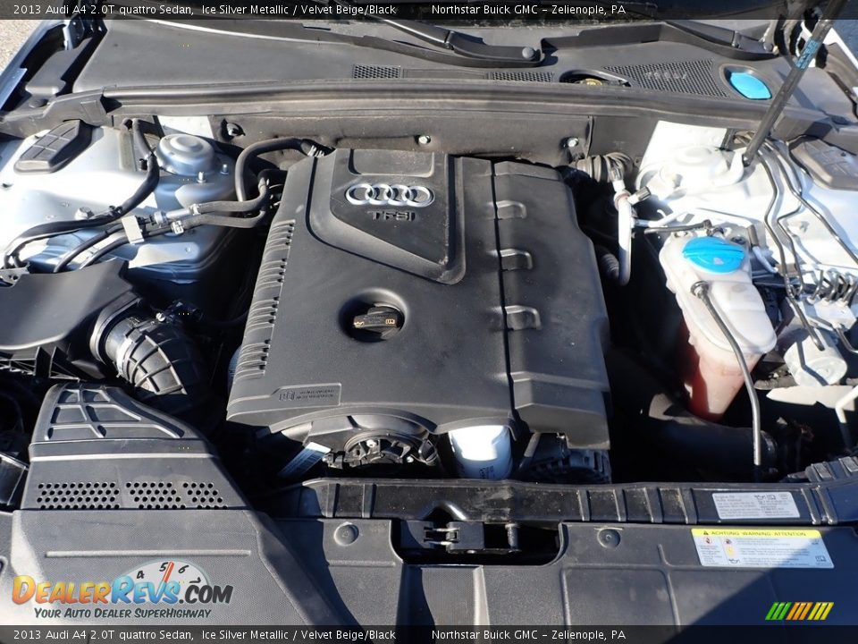 2013 Audi A4 2.0T quattro Sedan Ice Silver Metallic / Velvet Beige/Black Photo #2