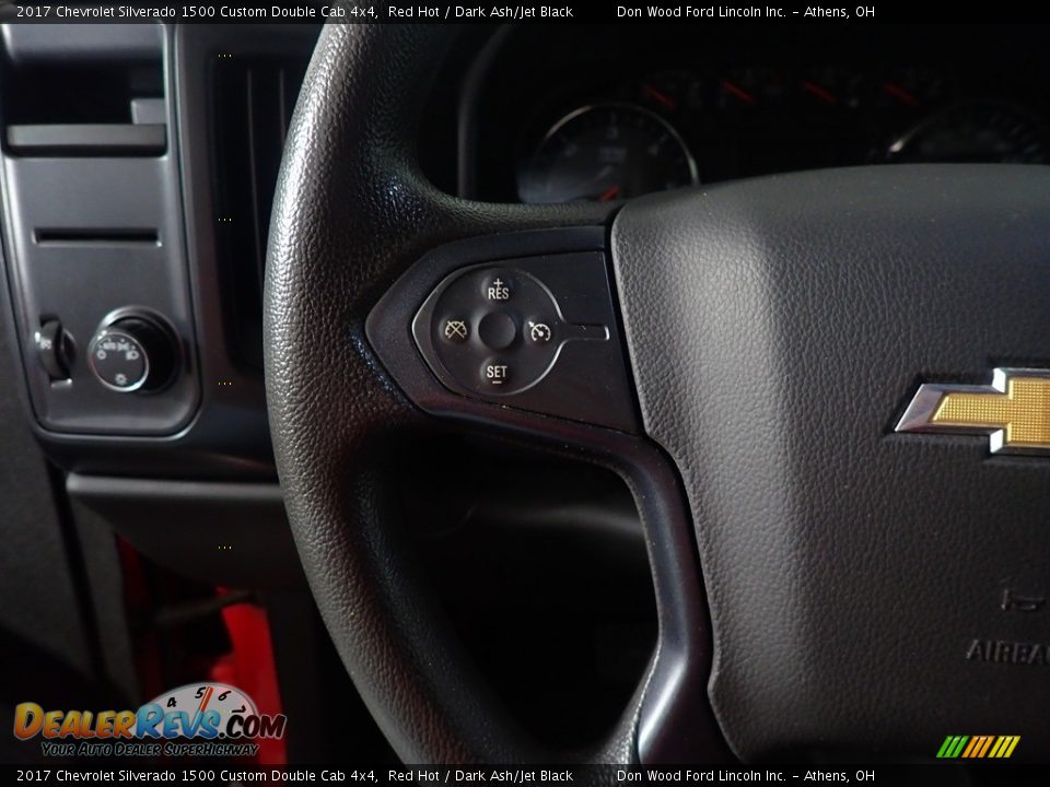 2017 Chevrolet Silverado 1500 Custom Double Cab 4x4 Red Hot / Dark Ash/Jet Black Photo #28