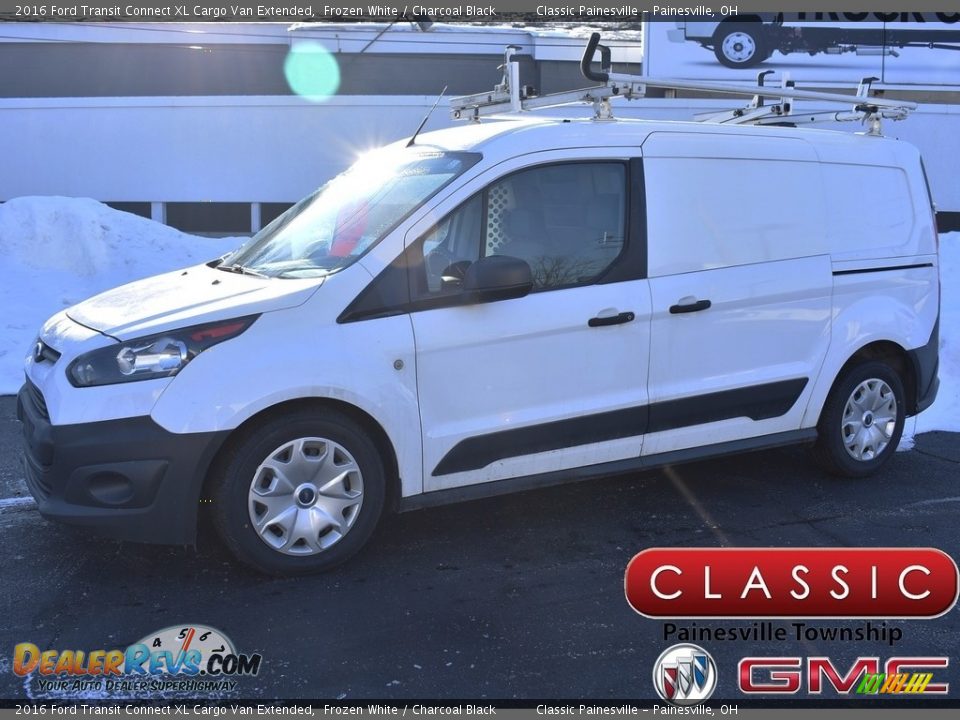 2016 Ford Transit Connect XL Cargo Van Extended Frozen White / Charcoal Black Photo #1