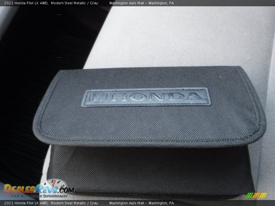 2021 Honda Pilot LX AWD Modern Steel Metallic / Gray Photo #24