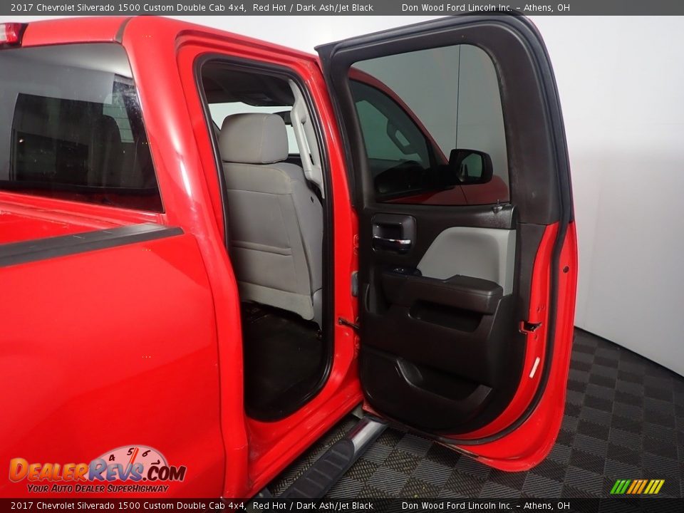 2017 Chevrolet Silverado 1500 Custom Double Cab 4x4 Red Hot / Dark Ash/Jet Black Photo #34