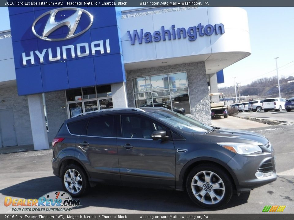 2016 Ford Escape Titanium 4WD Magnetic Metallic / Charcoal Black Photo #2