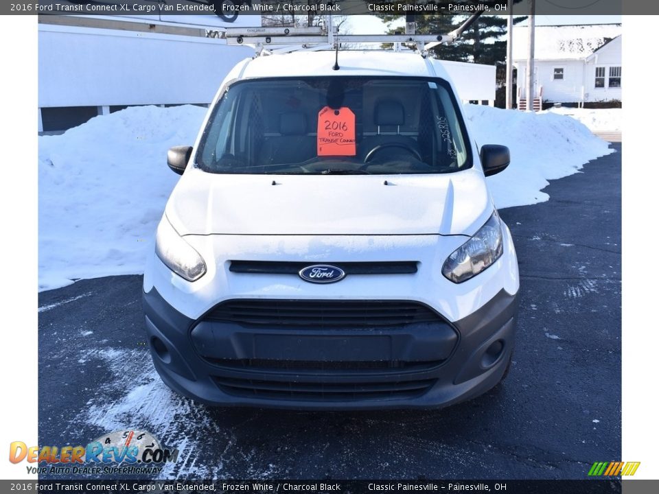 2016 Ford Transit Connect XL Cargo Van Extended Frozen White / Charcoal Black Photo #4