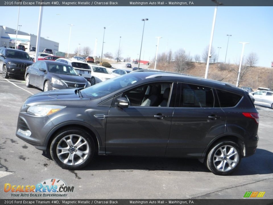 2016 Ford Escape Titanium 4WD Magnetic Metallic / Charcoal Black Photo #7