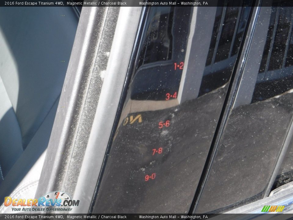 2016 Ford Escape Titanium 4WD Magnetic Metallic / Charcoal Black Photo #8