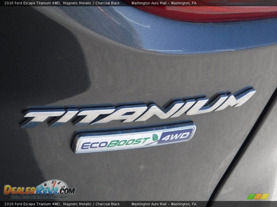 2016 Ford Escape Titanium 4WD Magnetic Metallic / Charcoal Black Photo #10