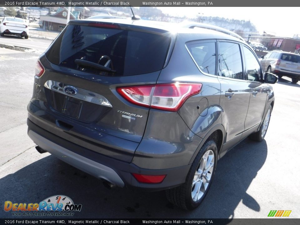 2016 Ford Escape Titanium 4WD Magnetic Metallic / Charcoal Black Photo #11