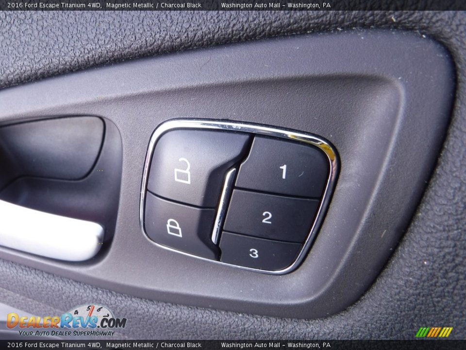 2016 Ford Escape Titanium 4WD Magnetic Metallic / Charcoal Black Photo #14