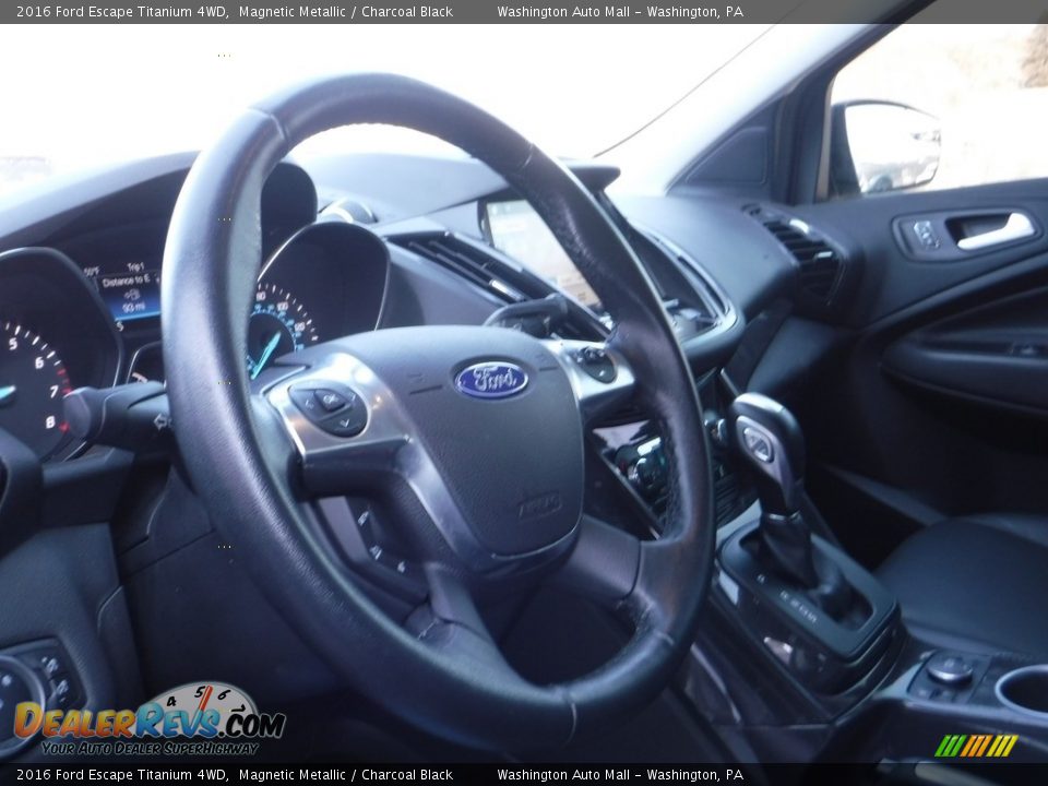 2016 Ford Escape Titanium 4WD Magnetic Metallic / Charcoal Black Photo #15