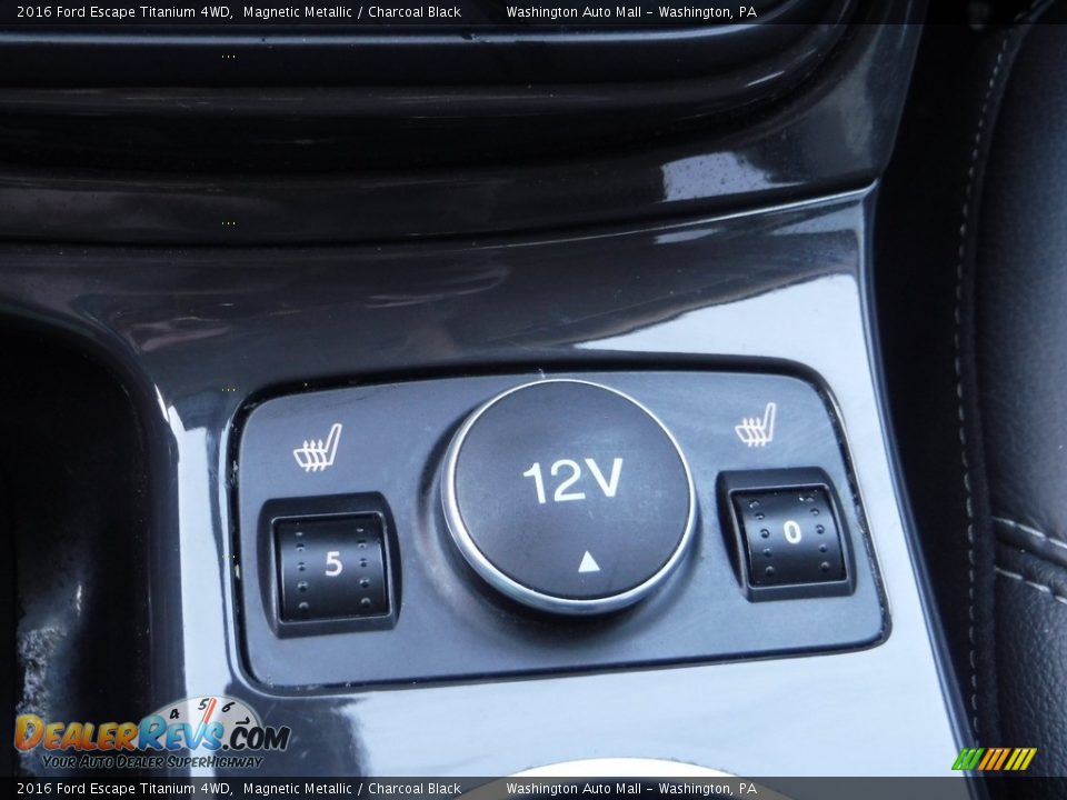 2016 Ford Escape Titanium 4WD Magnetic Metallic / Charcoal Black Photo #19