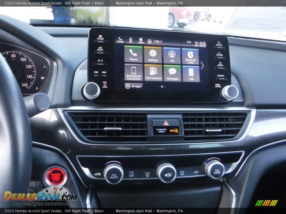 2020 Honda Accord Sport Sedan Still Night Pearl / Black Photo #17