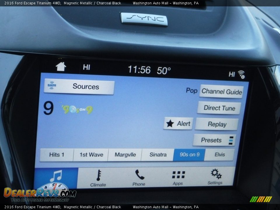 2016 Ford Escape Titanium 4WD Magnetic Metallic / Charcoal Black Photo #21