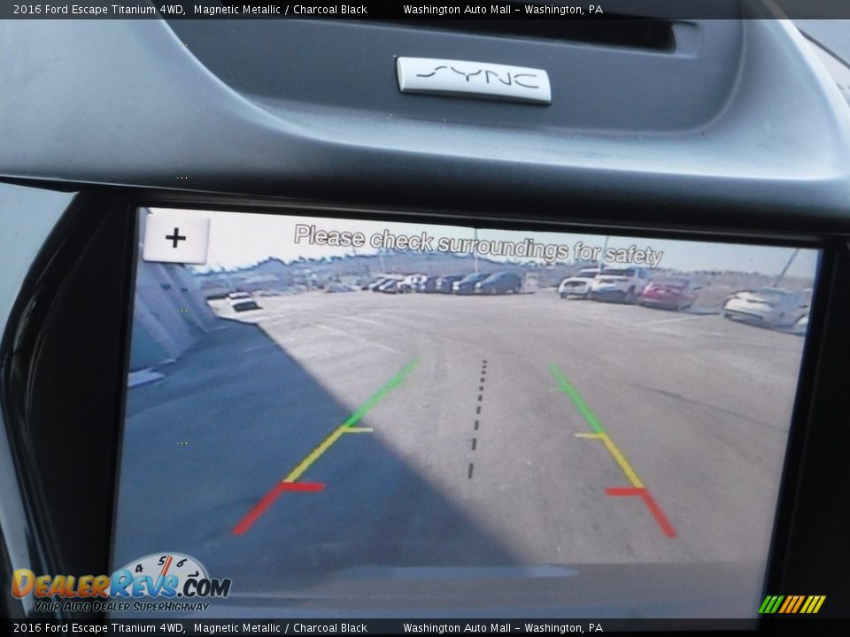 2016 Ford Escape Titanium 4WD Magnetic Metallic / Charcoal Black Photo #22