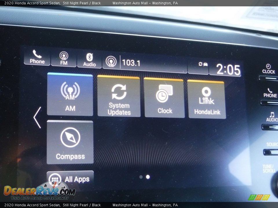 2020 Honda Accord Sport Sedan Still Night Pearl / Black Photo #19