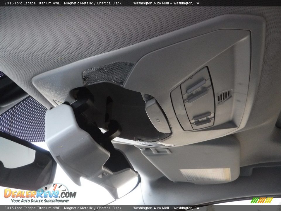 2016 Ford Escape Titanium 4WD Magnetic Metallic / Charcoal Black Photo #23