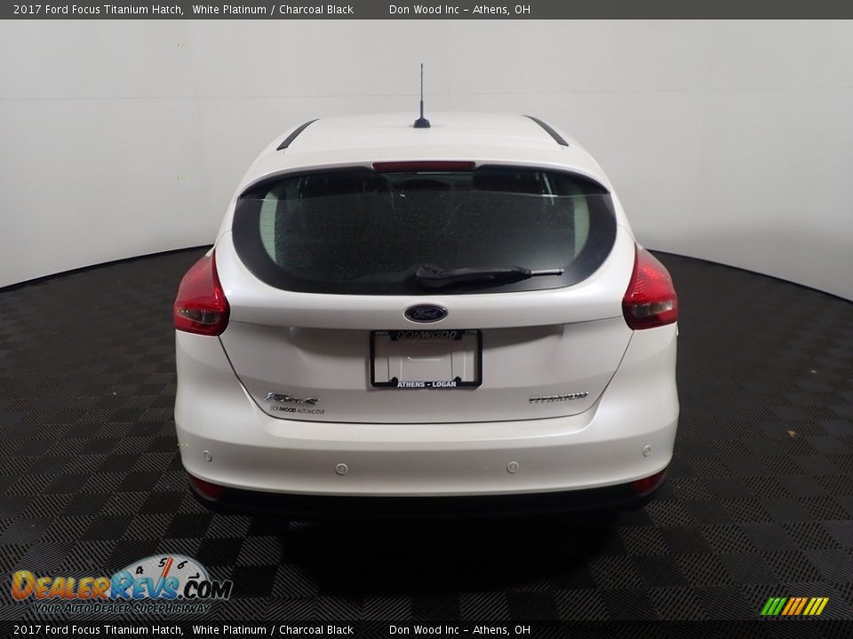 2017 Ford Focus Titanium Hatch White Platinum / Charcoal Black Photo #14