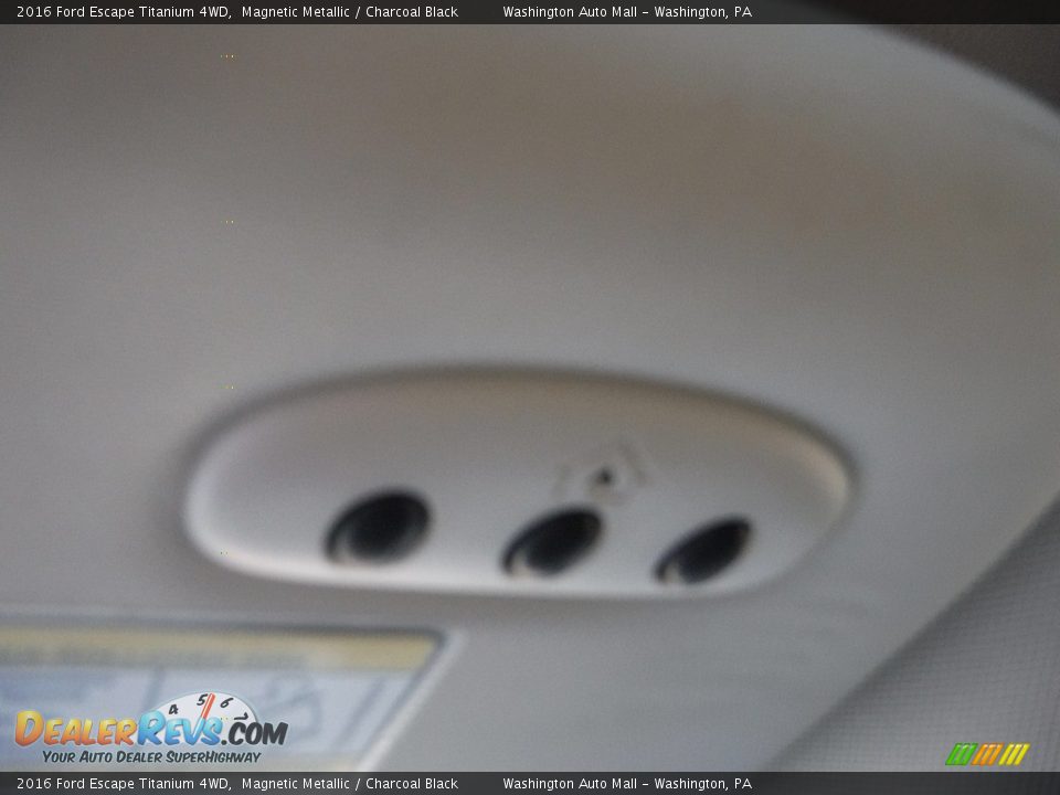 2016 Ford Escape Titanium 4WD Magnetic Metallic / Charcoal Black Photo #24