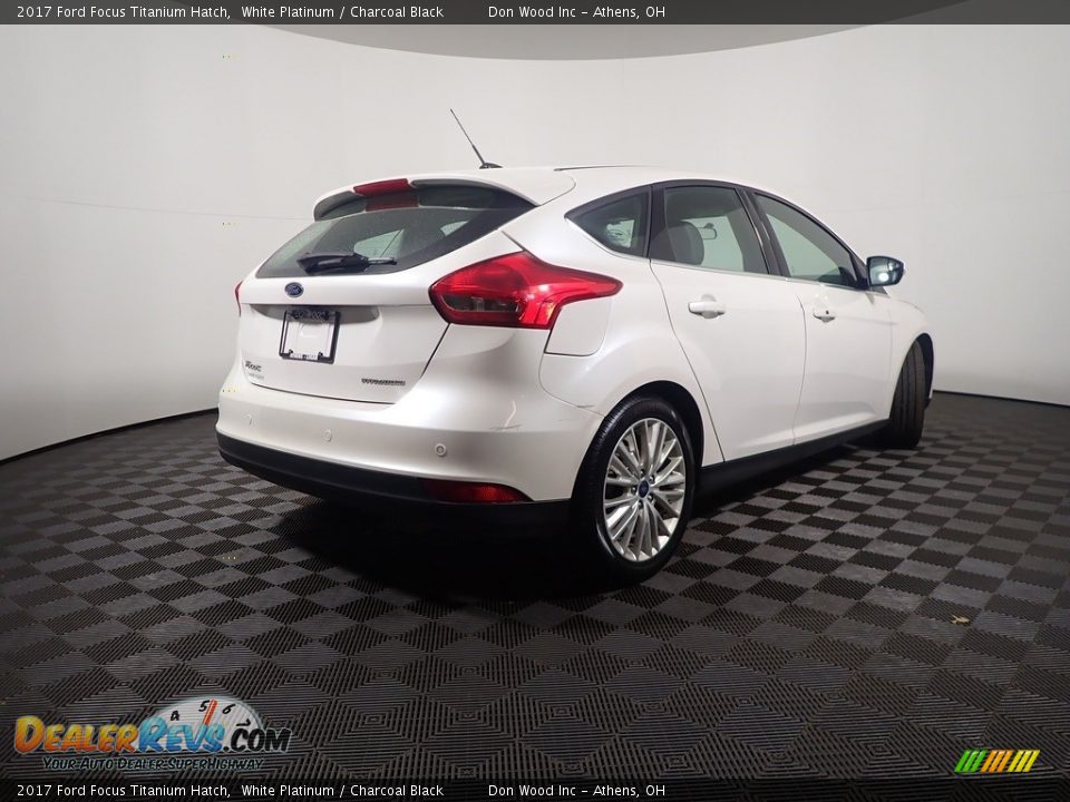 2017 Ford Focus Titanium Hatch White Platinum / Charcoal Black Photo #17