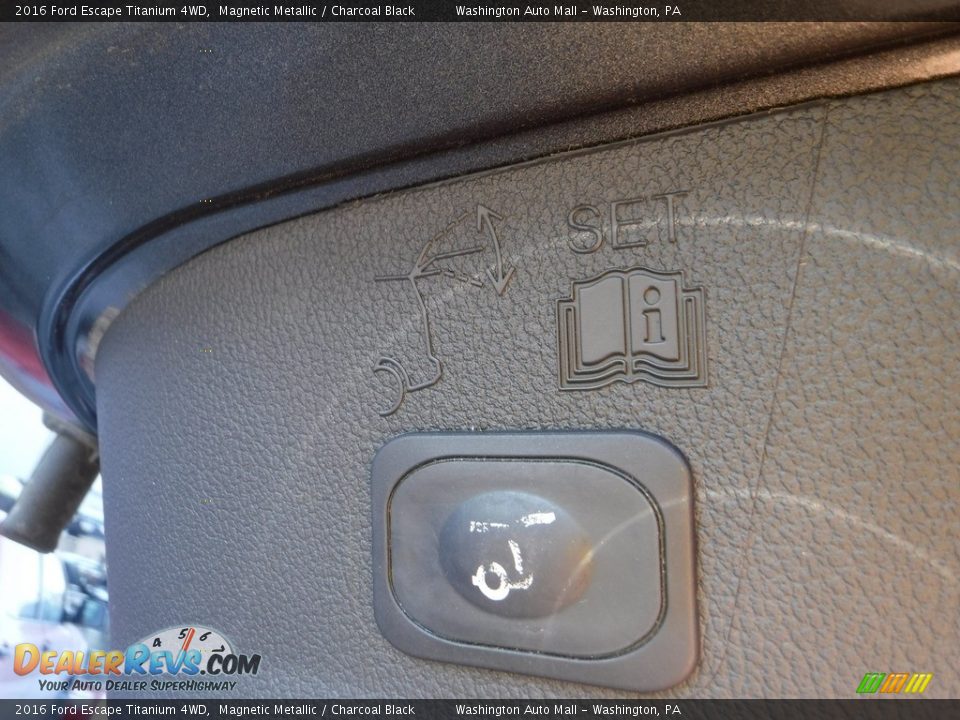 2016 Ford Escape Titanium 4WD Magnetic Metallic / Charcoal Black Photo #27