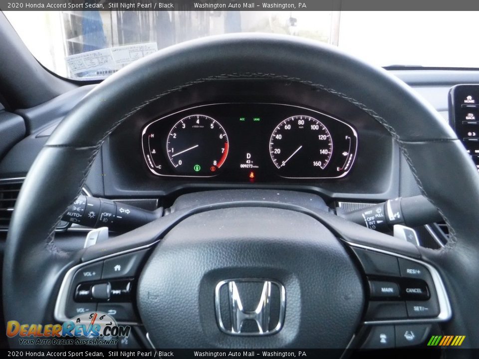 2020 Honda Accord Sport Sedan Still Night Pearl / Black Photo #24