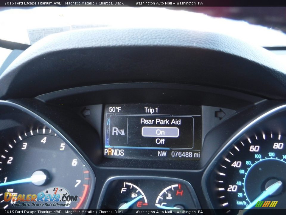 2016 Ford Escape Titanium 4WD Magnetic Metallic / Charcoal Black Photo #29