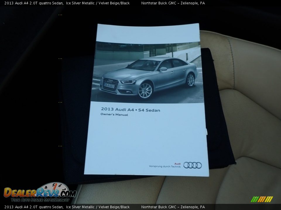 2013 Audi A4 2.0T quattro Sedan Ice Silver Metallic / Velvet Beige/Black Photo #29