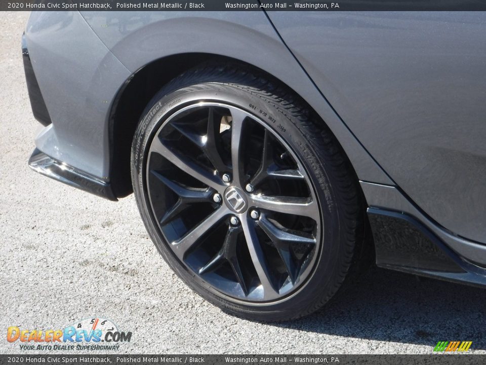 2020 Honda Civic Sport Hatchback Polished Metal Metallic / Black Photo #3