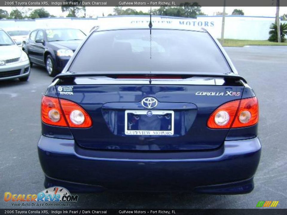 2006 Toyota Corolla XRS Indigo Ink Pearl / Dark Charcoal Photo #6