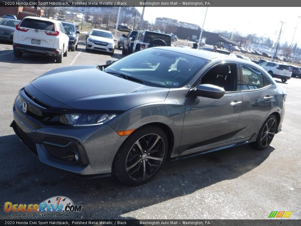 2020 Honda Civic Sport Hatchback Polished Metal Metallic / Black Photo #5