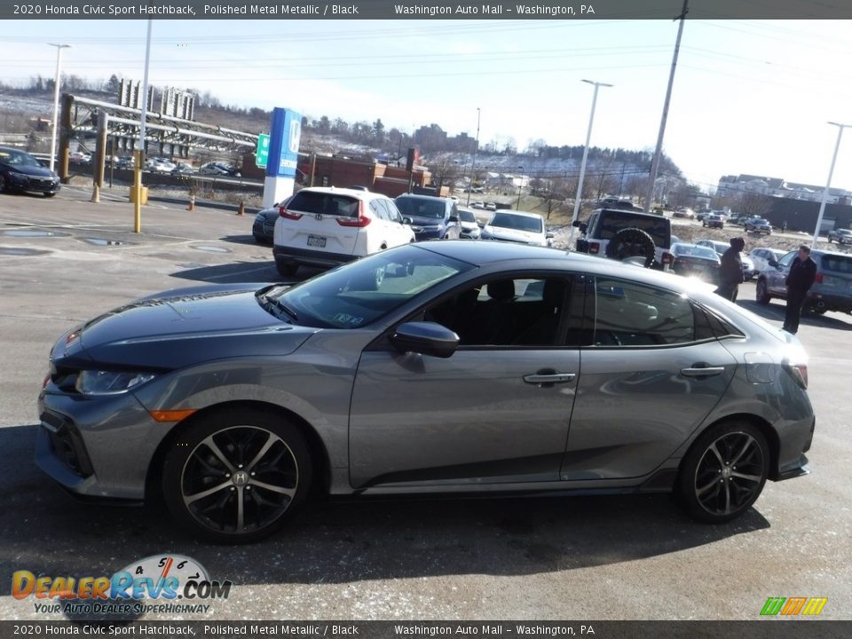 2020 Honda Civic Sport Hatchback Polished Metal Metallic / Black Photo #6