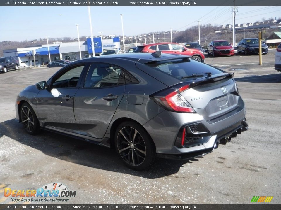 2020 Honda Civic Sport Hatchback Polished Metal Metallic / Black Photo #7