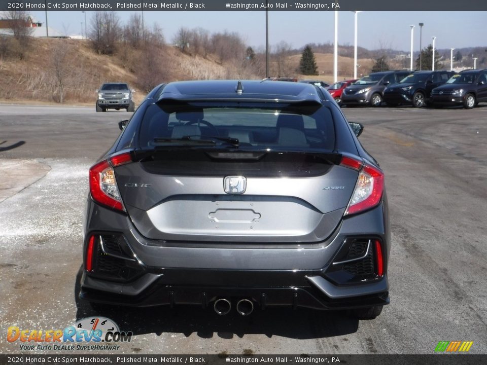 2020 Honda Civic Sport Hatchback Polished Metal Metallic / Black Photo #8