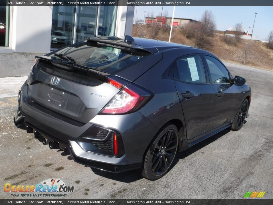 2020 Honda Civic Sport Hatchback Polished Metal Metallic / Black Photo #9