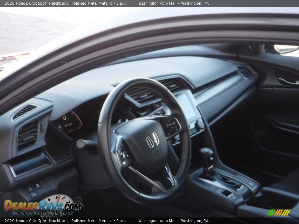 2020 Honda Civic Sport Hatchback Polished Metal Metallic / Black Photo #12