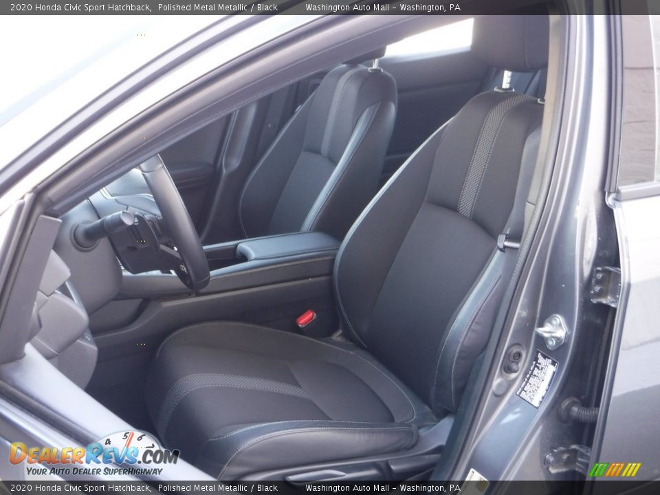 2020 Honda Civic Sport Hatchback Polished Metal Metallic / Black Photo #13