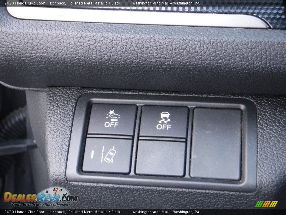 2020 Honda Civic Sport Hatchback Polished Metal Metallic / Black Photo #14